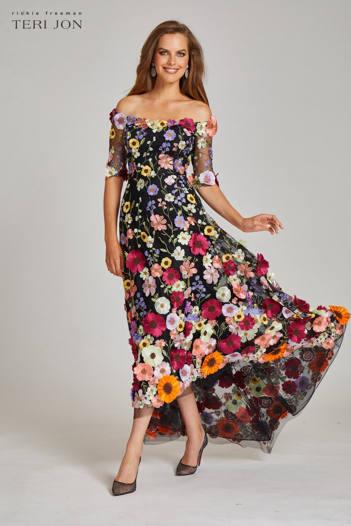 floral cocktail dress